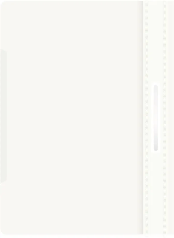 Папка-скоросшиватель Бюрократ -PS20WH A4 прозрач.верх.лист пластик белый 0.12/0.16