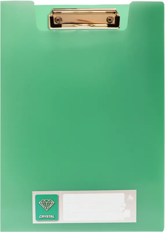Папка клип-борд Бюрократ Crystal -CR602 A4 пластик 0.7мм ассорти с крышкой