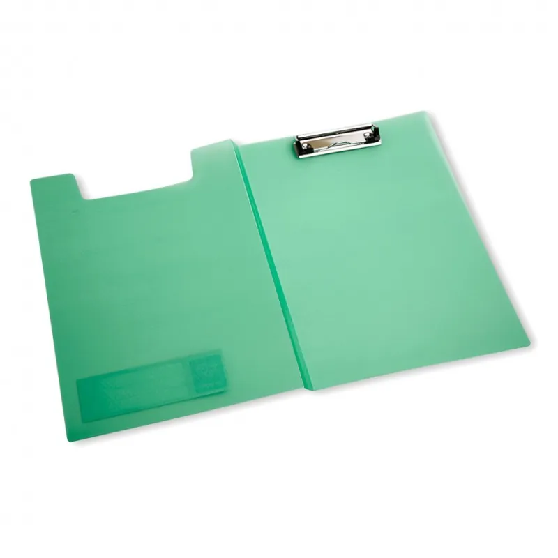 Папка клип-борд Бюрократ Crystal -CR602 A4 пластик 0.7мм ассорти с крышкой