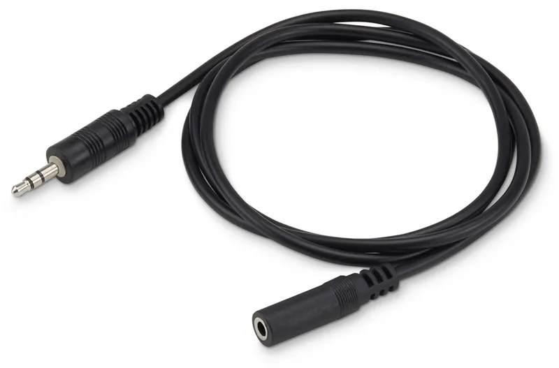 Кабель-удлинитель аудио Buro Jack 3.5 (m)/Jack 3.5 (f) 2м. черный (BAAC003-2)