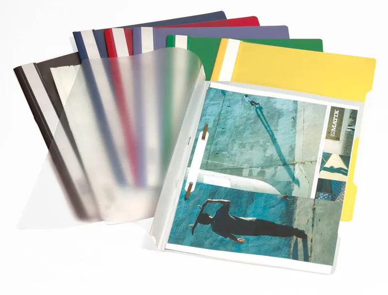 Папка-скоросшиватель Durable 2573-01 A4 прозрач.верх.лист ПВХ черный