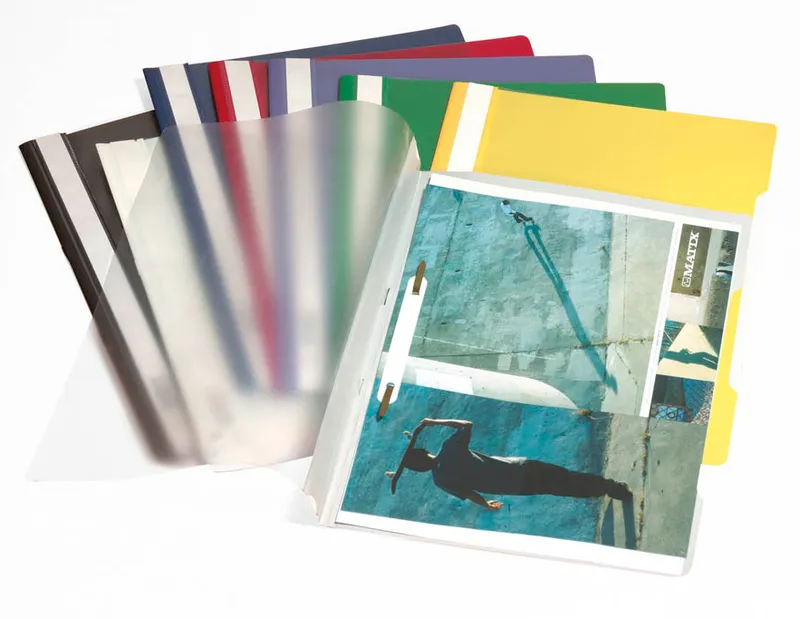 Папка-скоросшиватель Durable 2573-03 A4 прозрач.верх.лист ПВХ красный