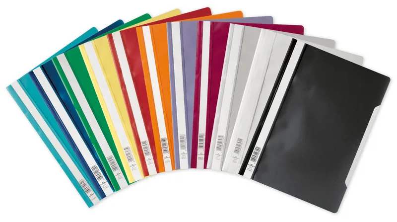 Папка-скоросшиватель Durable 2573-03 A4 прозрач.верх.лист ПВХ красный