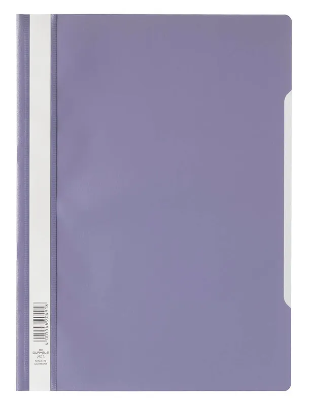 Папка-скоросшиватель Durable 2573-12 A4 прозрач.верх.лист ПВХ фиолетовый