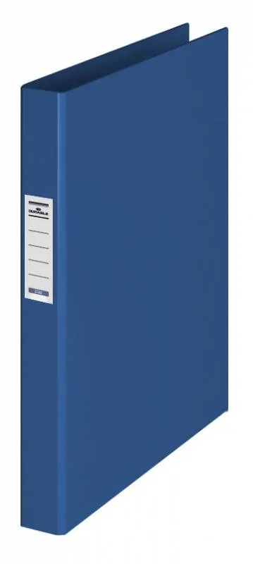 Папка на 2-х кольцах Durable 3130-07 A4 ПВХ кор.35мм торц.карм с бум. встав синий