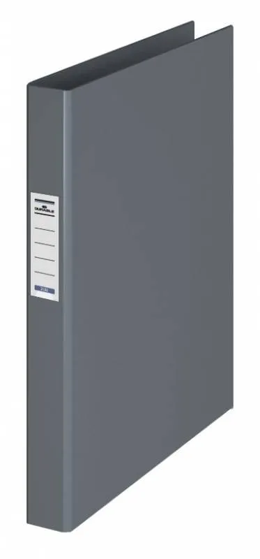 Папка на 2-х кольцах Durable 3130-10 A4 ПВХ кор.35мм торц.карм с бум. встав серый