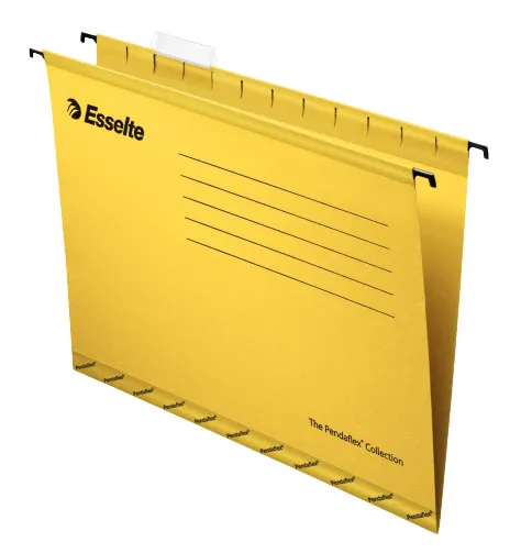 Папка подвесная Esselte Pendaflex Plus Foolscap 90335 картон желтый 412x240x1мм (упак.:25шт)