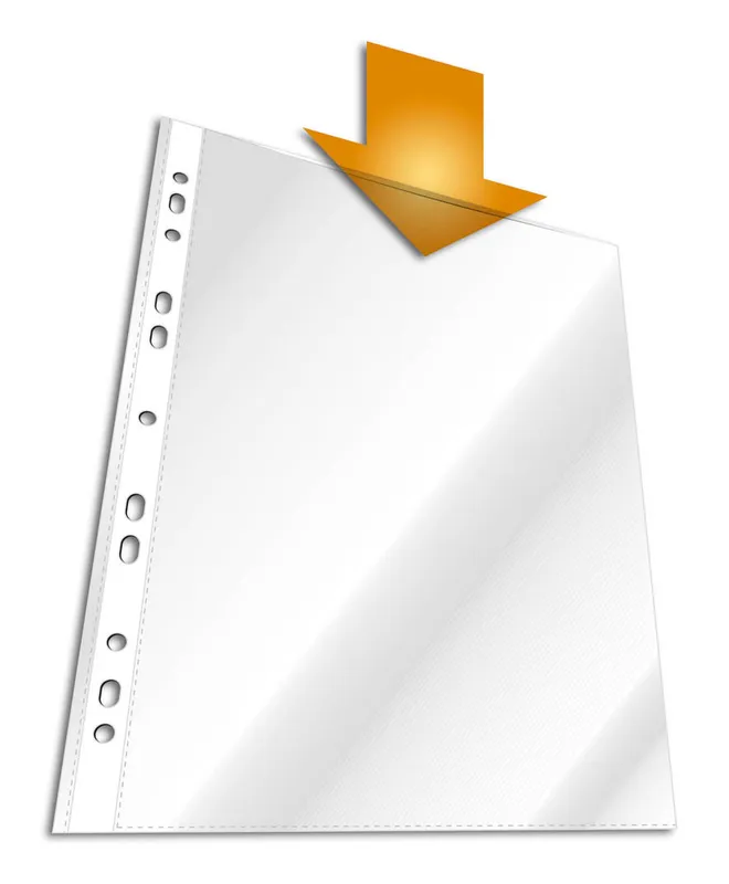 Папка-вкладыш Durable 2672-19 прозрачный глянцевые А4 вертикальный 48мкм (упак.:100шт)