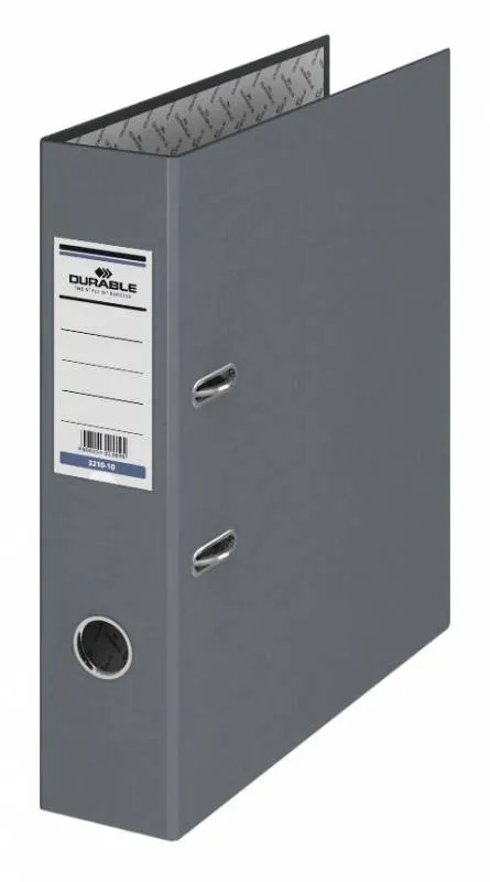 Папка-регистратор Durable 3210-10 A4 70мм бумвинил серый
