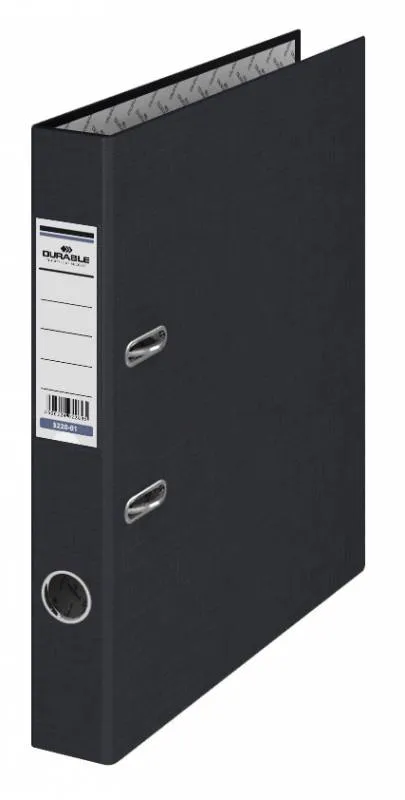 Папка-регистратор Durable 3220-01 A4 50мм бумвинил черный