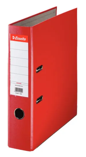 Папка-регистратор Esselte Economy 11253P A4 75мм ПВХ/бумага красный