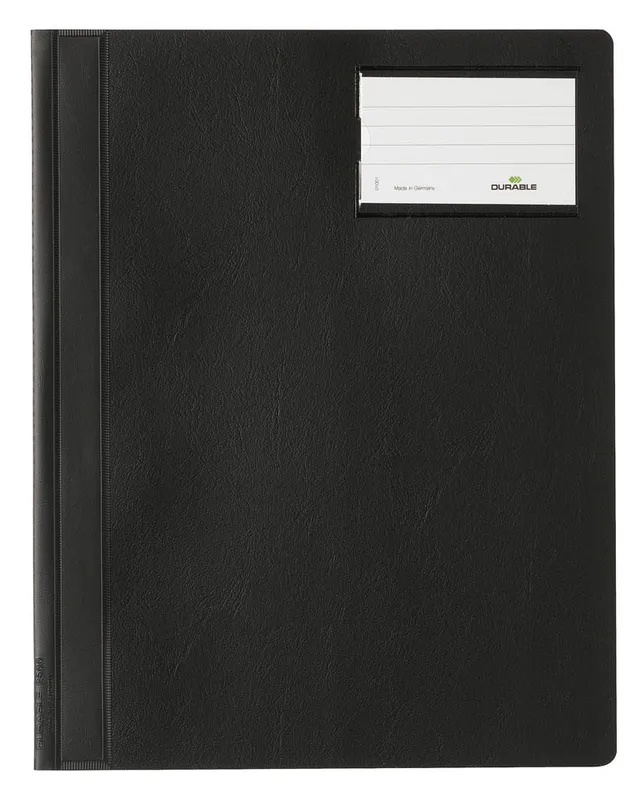 Папка-скоросшиватель Durable 2500-01 A4+ ПВХ черный