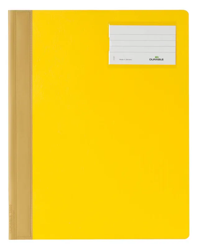 Папка-скоросшиватель Durable 2500-04 A4+ ПВХ желтый