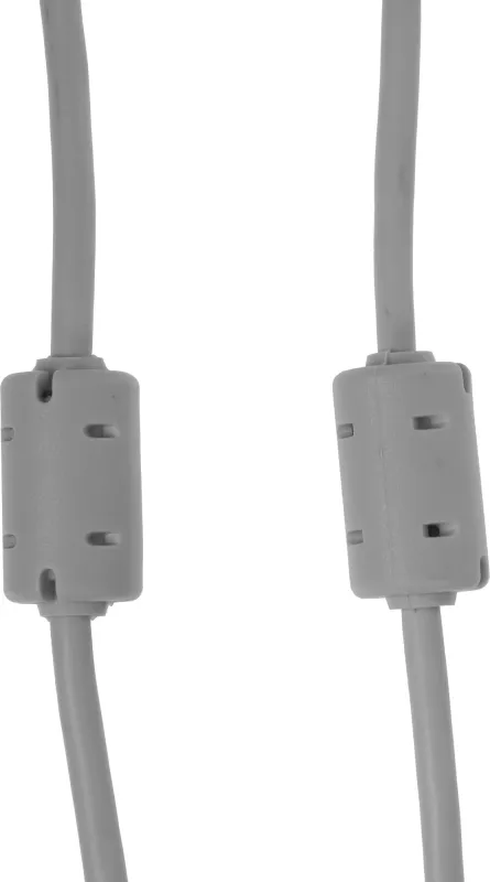 Кабель Ningbo USB A(m) USB B(m) 3м (USB2.0-AM/BM-3M-MG) феррит.кольца серый