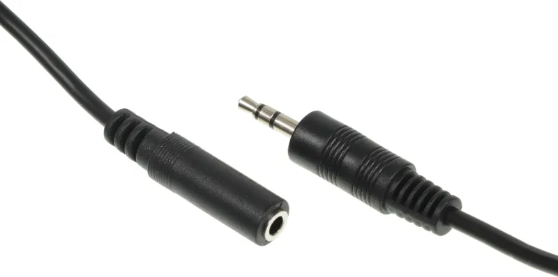 Кабель аудио Ningbo JAAC003-1 Jack 3.5 (m)/Jack 3.5 (f) 1м. черный