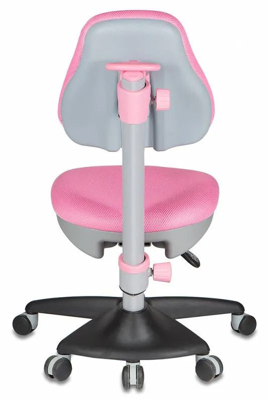 Кресло детское Бюрократ KD-2 розовый TW-13A крестов. пластик