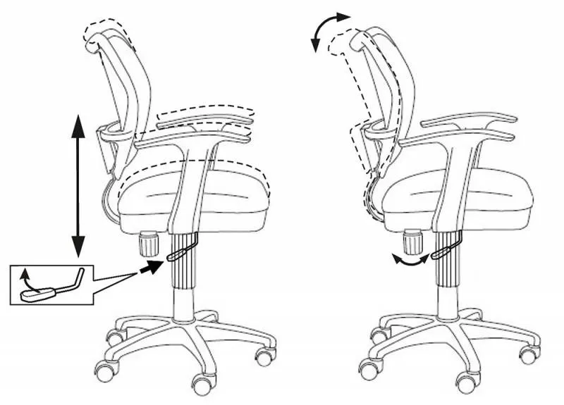 Кресло детское Бюрократ CH-W797/R/TW-97N спинка сетка красный сиденье красный TW-97N (пластик белый)