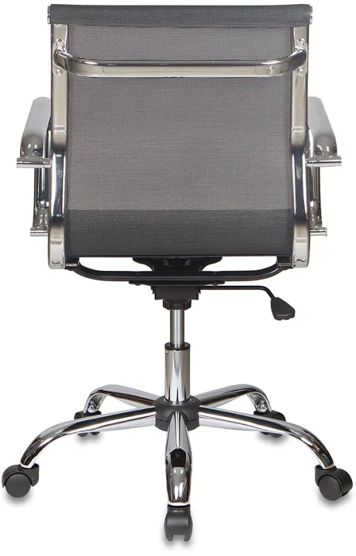 Кресло руководителя Бюрократ CH-993-Low черный M01 сетка низк.спин. крестов. металл хром