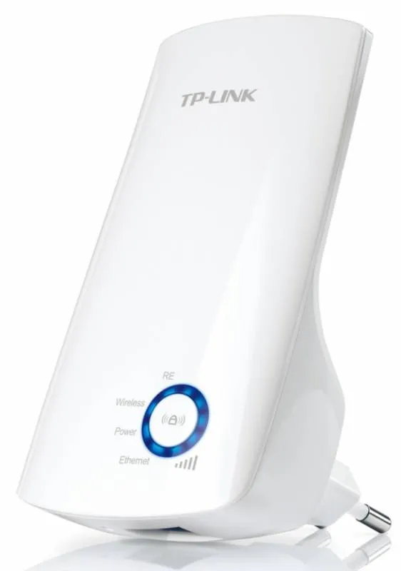 TP-Link TL-WA850RE, N300 Усилитель Wi-Fi сигнала, до 300 Мбит/с на 2,4 ГГц, 2 встроенные антенны, 1 порт 10/100 Мбит/с, подключение к настенной розетке