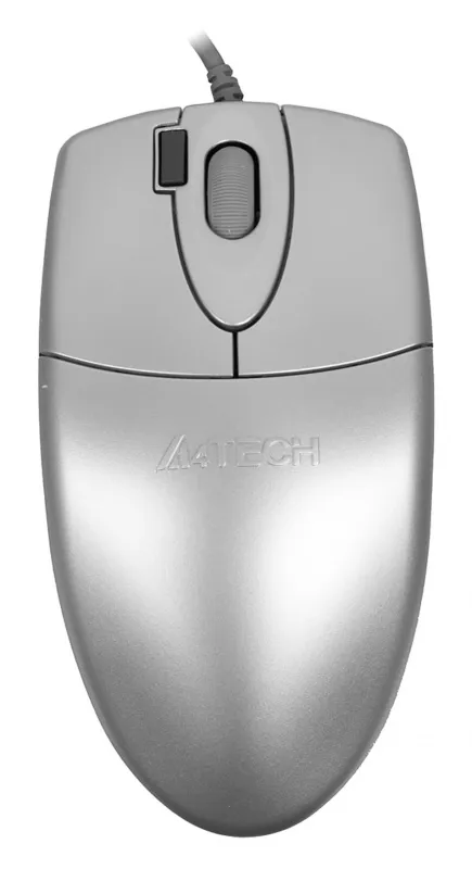 Мышь A4Tech OP-620D серебристый оптическая (1200dpi) USB (4but)