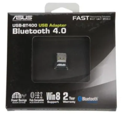 Адаптер ASUS USB-BT400 // Bluetooth 4.0 USB Adapter ; 90IG0070-BW0600
