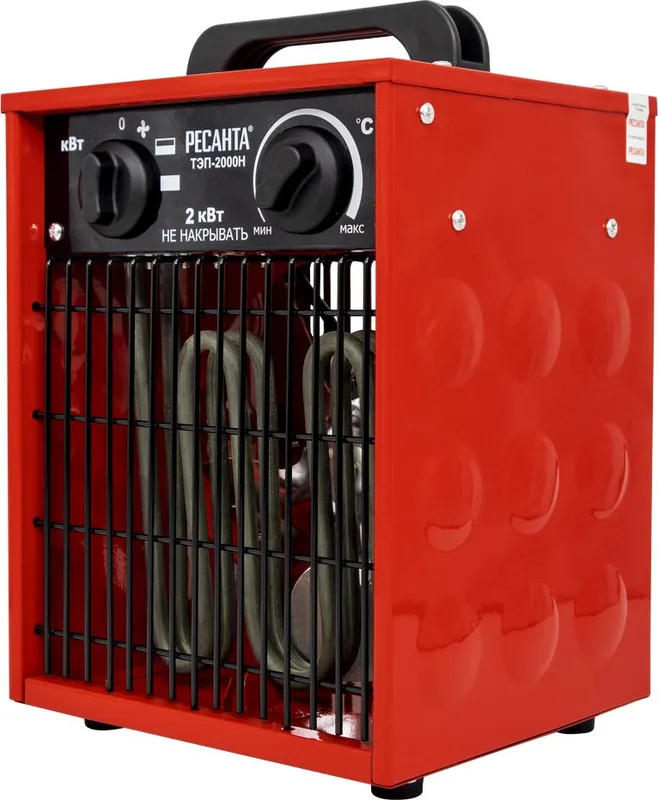 Тепловая пушка электрическая Ресанта ТЭП-2000Н красный