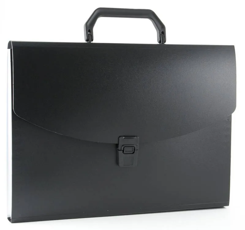 Портфель Бюрократ -BPP6 6 отдел. A4 пластик 0.7мм ассорти