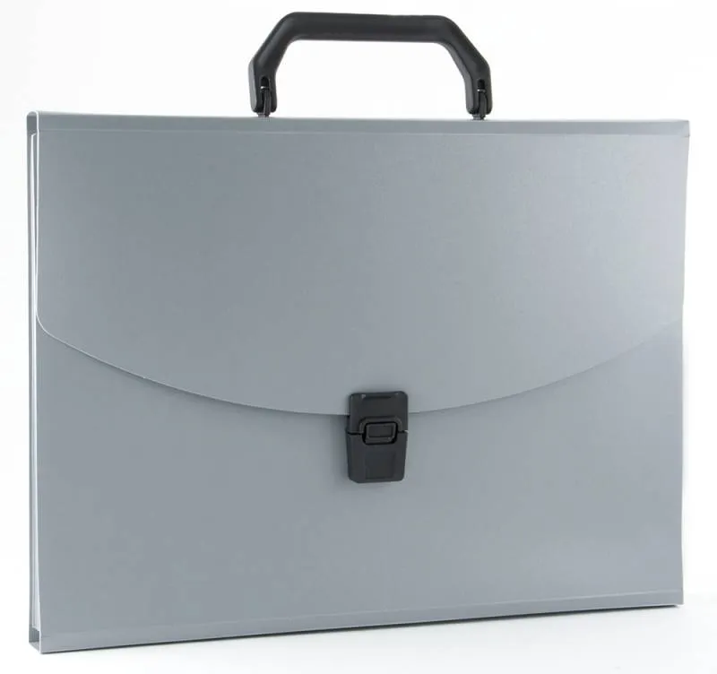 Портфель Бюрократ -BPP6 6 отдел. A4 пластик 0.7мм ассорти