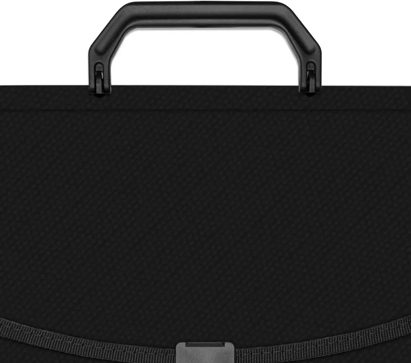 Портфель Бюрократ -BPP13TLBLCK 13 отдел. A4 ребрист. поверхн. с окантовкой пластик 0.7мм черный