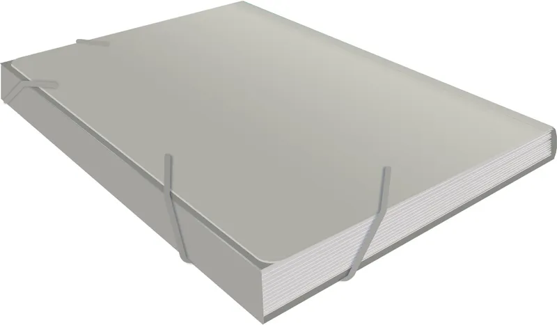 Портфель Бюрократ -BPR6GREY 6 отдел. A4 пластик 0.7мм серый