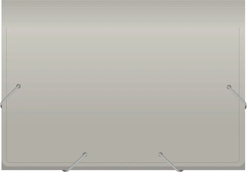 Портфель Бюрократ -BPR6GREY 6 отдел. A4 пластик 0.7мм серый