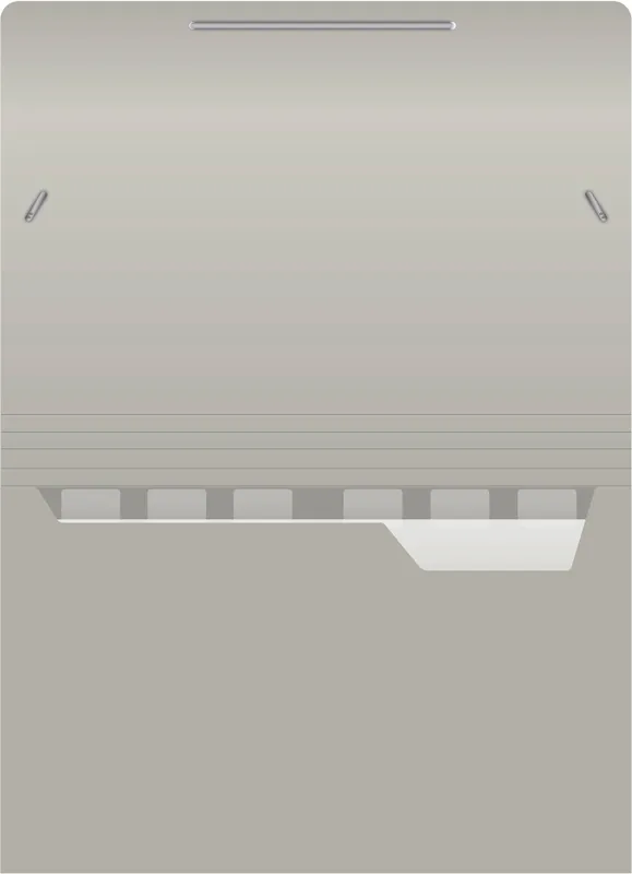 Портфель Бюрократ -BPR6GREY 6 отдел. A4 пластик 0.7мм серый