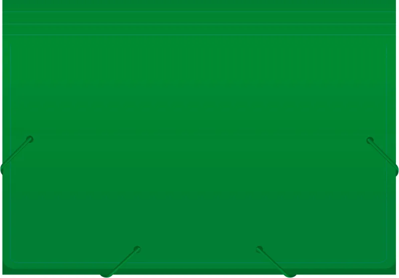 Портфель Бюрократ -BPR6GRN 6 отдел. A4 пластик 0.7мм зеленый