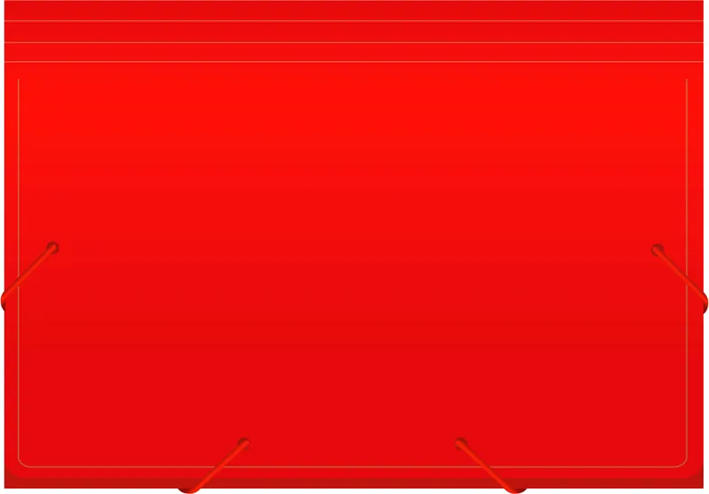 Портфель Бюрократ -BPR6RED 6 отдел. A4 пластик 0.7мм красный