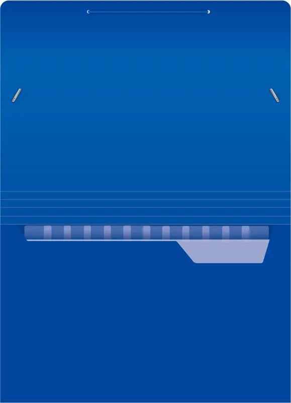 Портфель Бюрократ -BPR13BLUE 13 отдел. A4 пластик 0.7мм синий