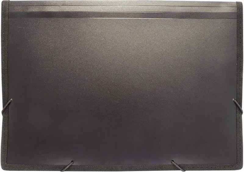 Портфель Бюрократ -BPR13LBLCK 13 отдел. A4 с окантовкой пластик 0.7мм черный