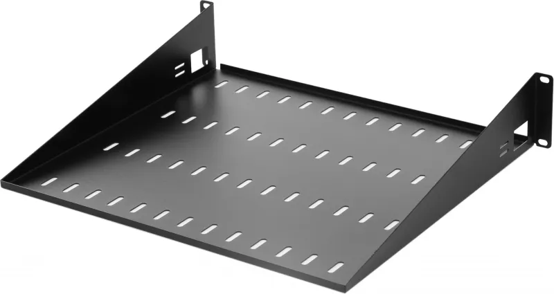 ЦМО Полка перфорированная консольная 2U, глубина 400 мм, цвет черный