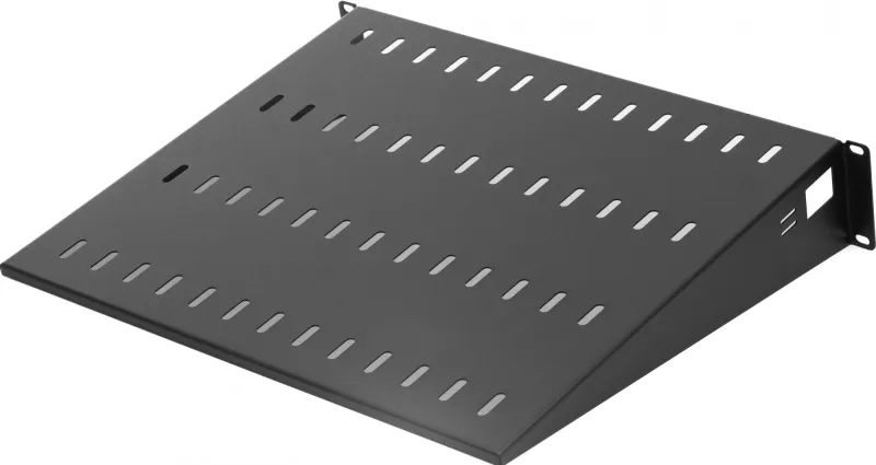 ЦМО Полка перфорированная консольная 2U, глубина 400 мм, цвет черный