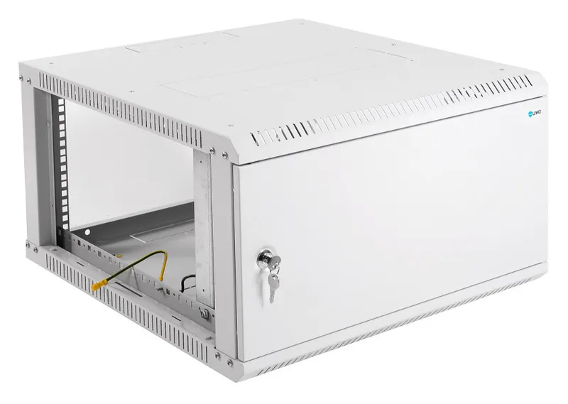 Шкаф коммутационный ЦМО ШРН-ЭКОНОМ (ШРН-Э-6.500.1) настенный 6U 600x520мм пер.дв.стал.лист 75кг серый 470мм 14.5кг 180град. 345мм