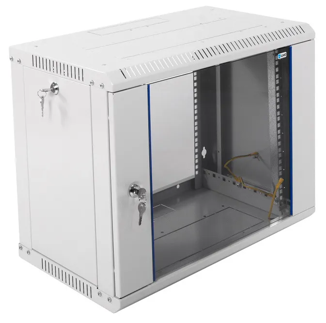 ЦМО Шкаф телекоммуникационный настенный разборный ЭКОНОМ 9U (600х350) дверь стекло