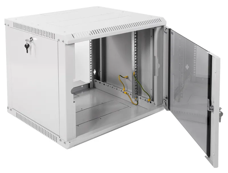 ЦМО Шкаф телекоммуникационный настенный разборный ЭКОНОМ 9U (600х520) дверь стекло