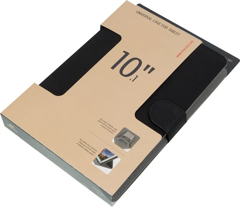 Универсальный чехол Riva для планшета 10.1" 3017 искусственная кожа черный