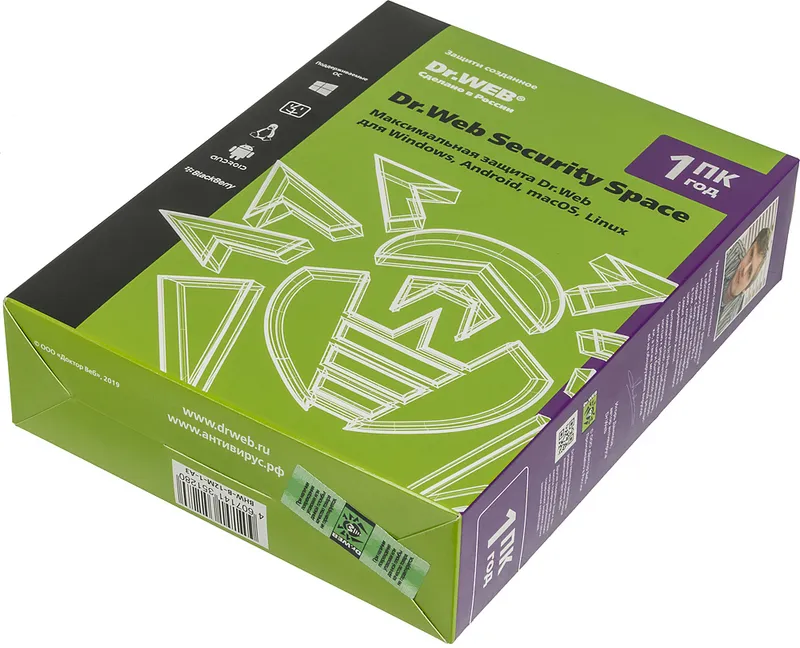 Программное Обеспечение DR.Web Security Space КЗ 1ПК 1г (BHW-B-12M-1-A3)