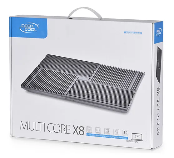 Подставка для ноутбука Deepcool Multi Core X8 (MULTI COREX8) 17"381x268x29мм 23дБ 2xUSB 4x 1290г