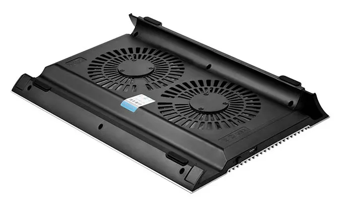 Подставка для ноутбука Deepcool N8 17" 380x278x55мм 25дБ 3xUSB 2x 140ммFAN 1244г алюминий серебристый