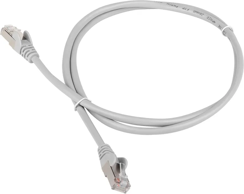 Патч-корд Lanmaster FTP TWT-45-45-2.0/S6-GY RJ-45 вил.-вилка RJ-45 кат.6 2м серый ПВХ