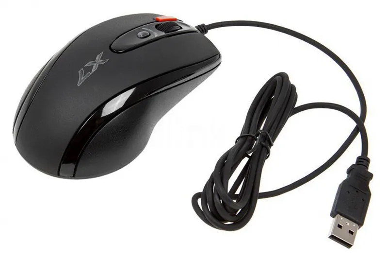 Мышь A4Tech X-718BK черный оптическая (3000dpi) USB (6but)