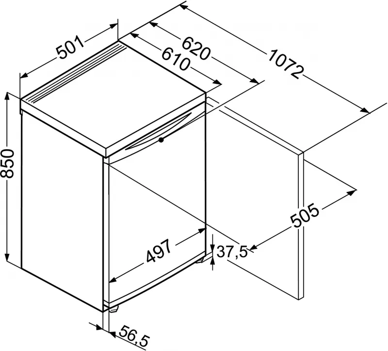 Холодильник Liebherr T 1404 1-нокамерн. белый мат.