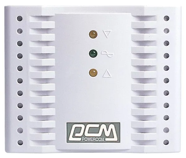 Powercom Voltage Regulator, 1200VA, White, Schuko (95255)