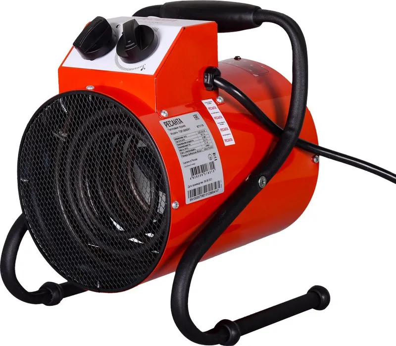 Тепловая пушка электрическая Ресанта ТЭП-5000К1 5000Вт красный